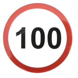 Наклейка 100